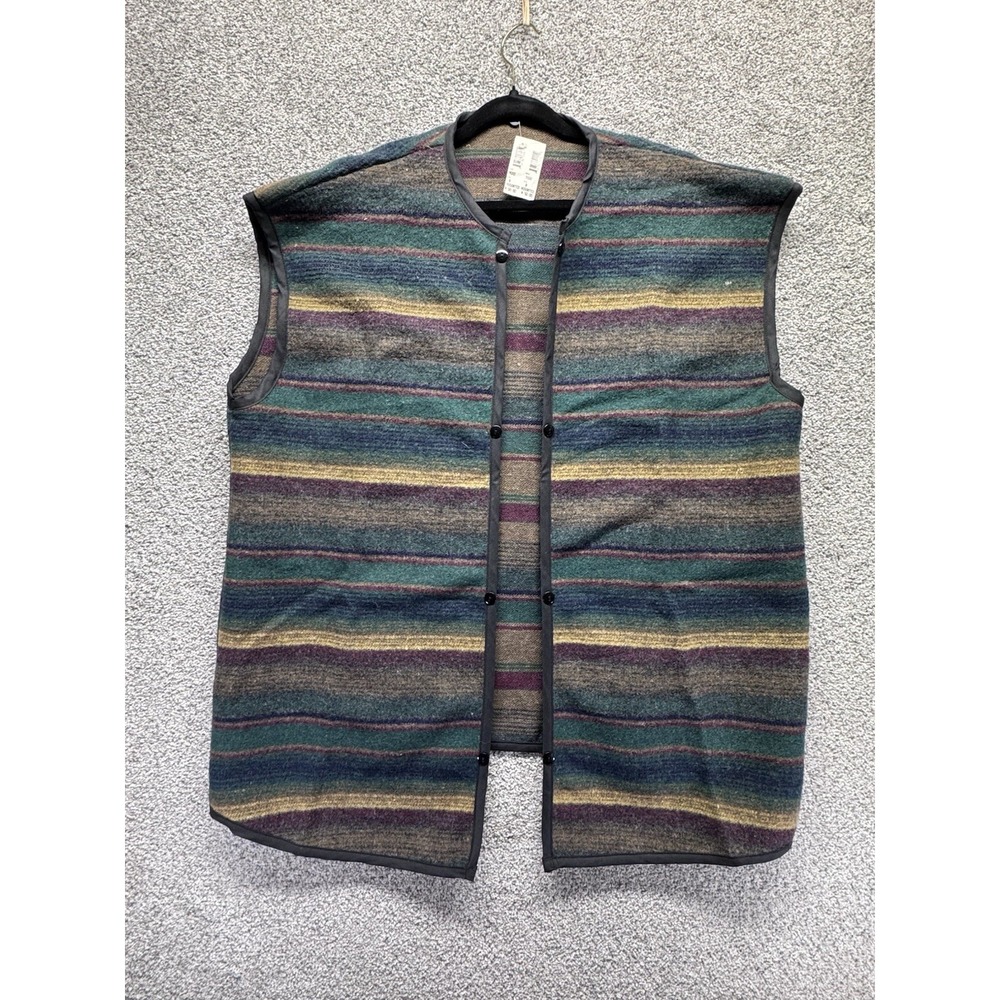 Vintage Australian Outfitters Down Under Reversible Wool Vest Size B 3XL‎  #9000